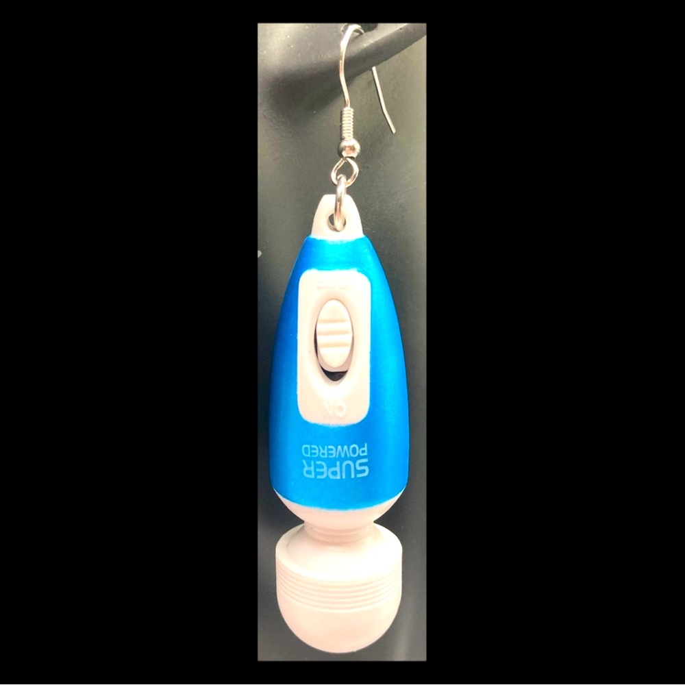 🔞925 Sterling Silver Hook “Self-Care” Earrings FUNCTIONAL!•NEW•VACUUM SEALED😆🤣